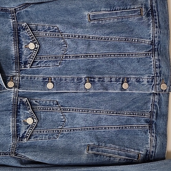 Gap Disney Mickey Mouse Icon Denim Jacket llX Kids- Women's Size Medium - Picture 5 of 16